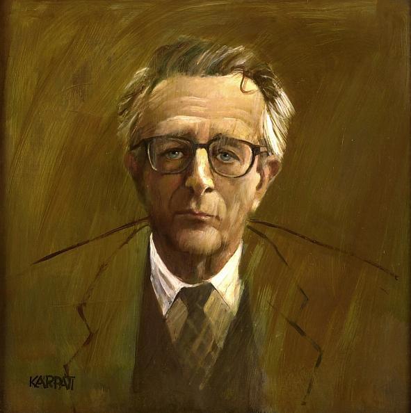 Kárpáti Éva: Lator László (olaj, farost, 50 x 51 cm)
